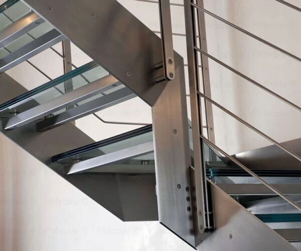 Scale moderne da interno in acciaio inox pmscale Scale moderne in acciaio